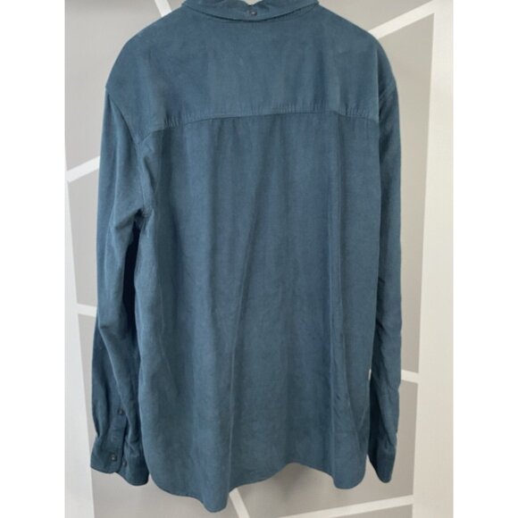 NWT Toad & Co Scouter Corduroy Shirt Men’s XXL Midnight Green Button Down - Picture 2 of 16